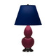 Robert Abbey - SM11N - One Light Accent Lamp - Small Double Gourd - Sugar Plum Glazed Ceramic w/Deep Patina Bronze