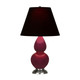 Robert Abbey - SM12K - One Light Accent Lamp - Small Double Gourd - Sugar Plum Glazed Ceramic w/Antique Silver
