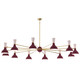 Robert Abbey - SM12RW - 12 Light Chandelier - Clare - Modern Brass w/Sugar Plum Rose Water Painted