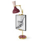 Robert Abbey - SM14RW - One Light Table Easel - Clare - Modern Brass w/Sugar Plum Rose Water Painted