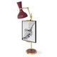 Robert Abbey - SM14SM - One Light Table Easel - Clare - Modern Brass w/Sugar Plum Painted