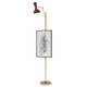 Robert Abbey - SM16SM - One Light Floor Easel - Clare - Modern Brass w/Sugar Plum Painted