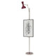 Robert Abbey - SM17SM - One Light Floor Easel - Clare - Polished Nickel w/Sugar Plum Painted