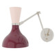 Robert Abbey - SM19RW - One Light Wall Sconce - Clare - Polished Nickel w/Sugar Plum Rose Water Painted