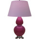 Robert Abbey - SM22L - One Light Table Lamp - Double Gourd - Sugar Plum Glazed Ceramic w/Antique Silver