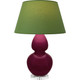 Robert Abbey - SM23G - One Light Table Lamp - Double Gourd - Sugar Plum Glazed Ceramic w/Lucite