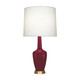 Robert Abbey - SM36 - One Light Accent Lamp - Small Emma - Sugar Plum Glazed Ceramic w/Warm Brass