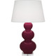 Robert Abbey - SM43X - One Light Table Lamp - Triple Gourd - Sugar Plum Glazed Ceramic w/Lucite