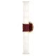 Robert Abbey - SM83 - Two Light Wall Sconce - Kane - Sugar Plum w/Modern Brass