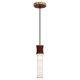 Robert Abbey - SM85 - One Light Pendant - Kane - Sugar Plum w/Modern Brass