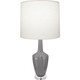 Robert Abbey - ST35 - One Light Accent Lamp - Small Emma - Smokey Taupe Glazed Ceramic w/Polished Nickel