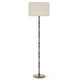 Robert Abbey - ST73 - One Light Floor Lamp - Kane - Smokey Taupe w/Modern Brass