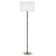 Robert Abbey - ST74 - One Light Floor Lamp - Kane - Smokey Taupe w/Polished Nickel