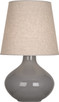 Robert Abbey - ST991 - One Light Table Lamp - June - Smokey Taupe Glazed Ceramic