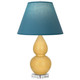 Robert Abbey - SU13B - One Light Accent Lamp - Small Double Gourd - Sunset Yellow Glazed Ceramic w/Lucite