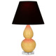 Robert Abbey - SU13K - One Light Accent Lamp - Small Double Gourd - Sunset Yellow Glazed Ceramic w/Lucite