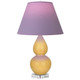 Robert Abbey - SU13L - One Light Accent Lamp - Small Double Gourd - Sunset Yellow Glazed Ceramic w/Lucite