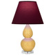 Robert Abbey - SU13P - One Light Accent Lamp - Small Double Gourd - Sunset Yellow Glazed Ceramic w/Lucite