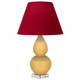 Robert Abbey - SU13R - One Light Accent Lamp - Small Double Gourd - Sunset Yellow Glazed Ceramic w/Lucite