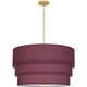Robert Abbey - VW141 - Three Light Pendant - Decker - Modern Brass