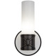 Robert Abbey - Z1978 - One Light Wall Sconce - Chase - Deep Patina Bronze w/Polished Cased White