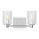 Generation Lighting - GLV1032EN/CH - Two Light Wall / Bath - Parker - Chrome