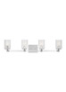 Generation Lighting - GLV1044CH - Four Light Wall / Bath - Lando - Chrome