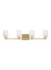 Generation Lighting - GLV1044SB - Four Light Wall / Bath - Lando - Satin Bronze