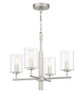 Craftmade - 55624-SN - Four Light Chandelier - Hailie - Satin Nickel