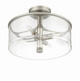 Hailie Four Light Convertible Semi Flush (55654-SN)