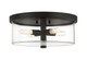 Craftmade - 55684-FB - Four Light Flushmount - Hailie - Flat Black