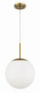 Craftmade - 56892-SB-WG - One Light Pendant - Gaze - Satin Brass