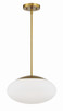 Craftmade - 56894-SB-WG - One Light Pendant - Gaze - Satin Brass