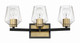 Craftmade - 56903-FBSB - Three Light Vanity - Avante Grand - Flat Black/Satin Brass