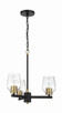 Craftmade - 56923-FBSB - Three Light Chandelier - Avante Grand - Flat Black/Satin Brass
