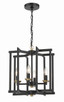 Avante Grand Four Light Foyer Pendant (56934-FBSB)
