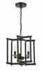 Craftmade - 56953-FBSB - Three Light Convertible Semi Flush/Pendant - Avante Grand - Flat Black/Satin Brass