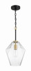 Craftmade - 56992-FBSB - One Light Pendant - Avante Grand - Flat Black/Satin Brass