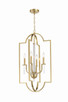 Fortuna Four Light Foyer Pendant (58234-SB)