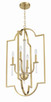 Fortuna Four Light Foyer Pendant (58234-SB)