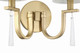 Fortuna Two Light Wall Sconce (58262-SB)