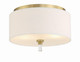 Fortuna Two Light Flushmount (58282-SB)