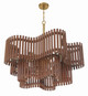 Freeform Ten Light Chandelier (58410-SBWAL)