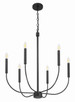 Traci Six Light Chandelier (59826-FB)