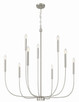 Craftmade - 59829-BNK - Nine Light Chandelier - Traci - Brushed Polished Nickel