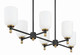 Council Six Light Island Pendant (60376-FBSB)