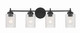 Craftmade - 60504-FB - Four Light Vanity - Claire - Flat Black