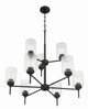 Claire Nine Light Chandelier (60529-FB)