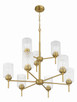 Claire Nine Light Chandelier (60529-SB)