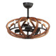 Maxim - 61004APAR - LED Fandelight - Bodega Bay - Antique Pecan / Anthracite